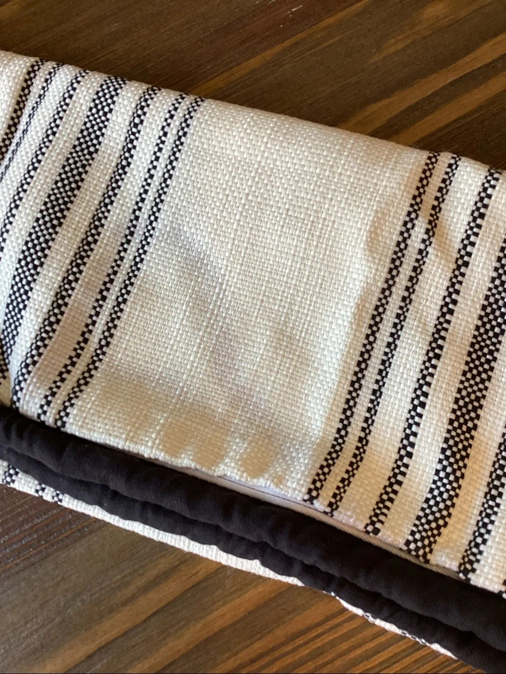 BNWT Blackberry Stripe Euro Sham 27” x 27”